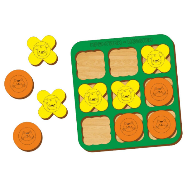 Настольная игра WOODLANDTOYS 066101 Крестики-нолики 1