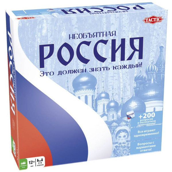 Настольная игра TACTIC 53784 Необъятная Россия