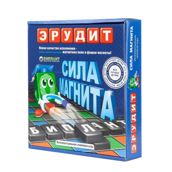 Настольная игра БИПЛАНТ 10001 Эрудит "Магнитный"